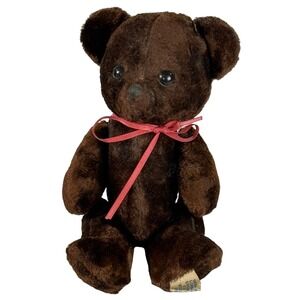 Vintage R. Dakin 7" Teddy Bear Made in Poland San Francisco No. 118 Brown Plush